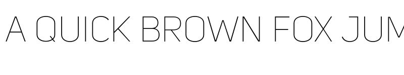 Preview of Uni Sans Demo Thin CAPS font