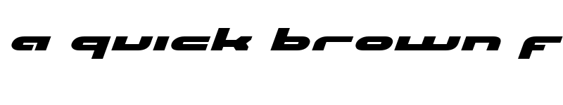 Preview of uni-sol expanded italic expanded italic font