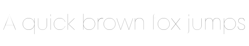 Preview of Unigeo128 Trial Thin font