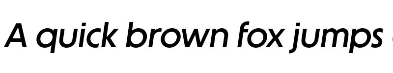 Preview of Unigeo64 Trial Medium Italic font