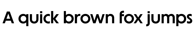 Preview of Unigeo64 Trial Semibold font