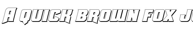 Preview of Union Gray 3D Italic Italic font