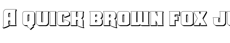 Preview of Union Gray 3D Regular font