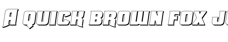 Preview of Union Gray 3D Semi-Italic Semi-Italic font