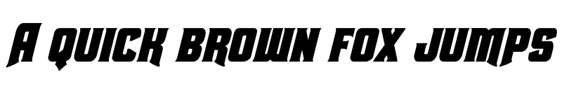 Preview of Union Gray Condensed Italic Condensed Italic font