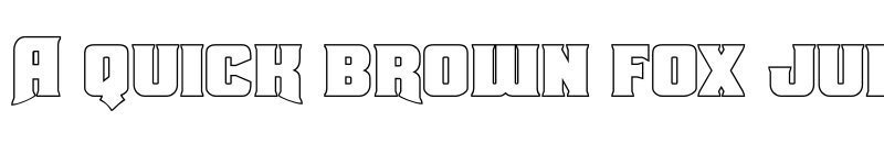 Preview of Union Gray Outline Outline font