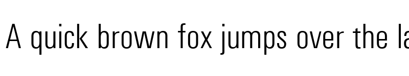 Preview of Univers Light Condensed Regular font
