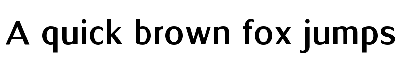 Preview of Universal Condensed Regular font