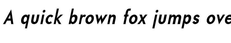 Preview of Universalis ADF Std Bold Cond Italic font