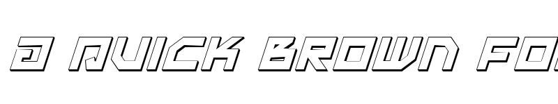 Preview of Uno Estado 3D Italic Italic font