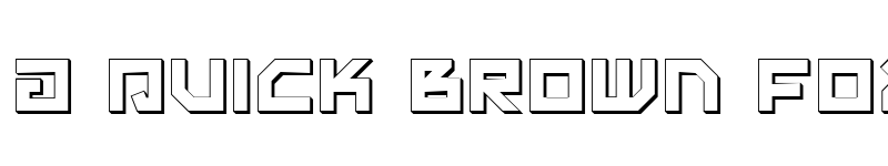 Preview of Uno Estado 3D Regular font