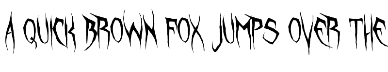 Preview of Unquiet Spirits Regular font