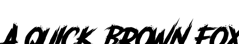 Preview of Unthinkers Slant DEMO Regular font