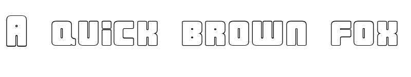 Preview of Urban Constructed Outline font