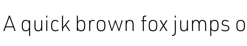 Preview of URW DIN W05 X Light font