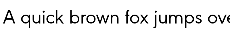 Preview of URW Geometric Regular font