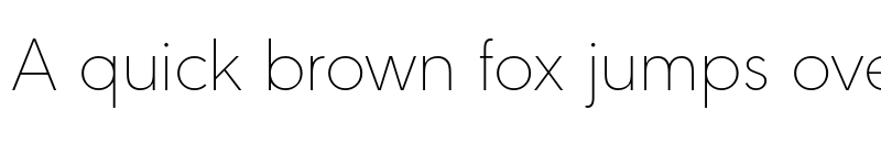 Preview of URW Geometric Thin font