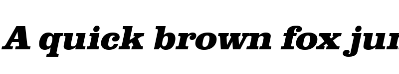 Preview of URWClarendonTExtBolWid Oblique font