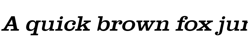 Preview of URWClarendonTExtWid Oblique font