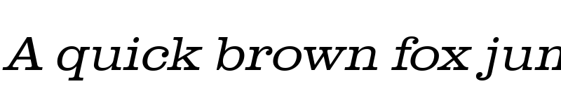 Preview of URWClarendonTLigExtWid Oblique font