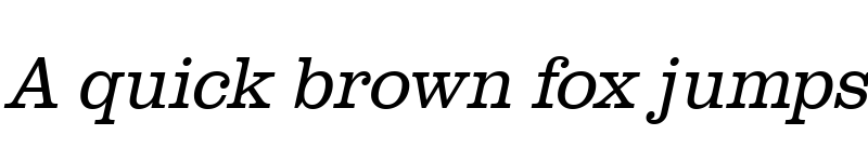 Preview of URWClarendonTLigNar Oblique font