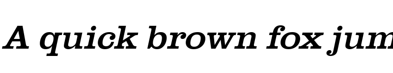 Preview of URWClarendonTWid Oblique font