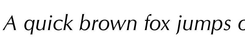 Preview of URWClassico Italic font