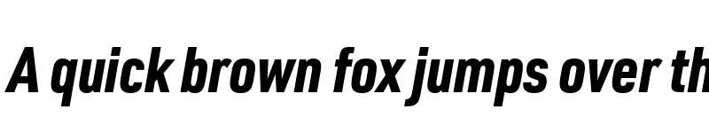 Preview of URWDINCondW05-BlackItalic Regular font