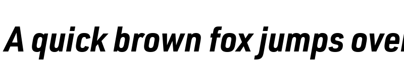 Preview of URWDINSemiCondW05-BoldIt Regular font