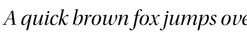 Preview of Utopia Std Display Italic font