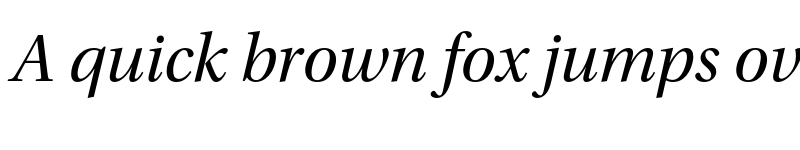 Preview of Utopia Std Subhead Italic font