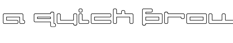 Preview of V5 Cuadra2 Outline font