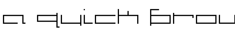 Preview of V5 Cuadra2 Slim font