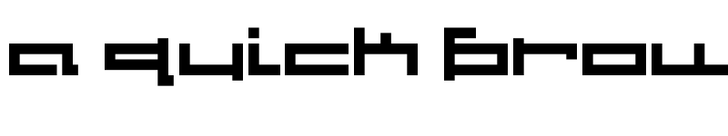 Preview of V5 Cuadra2 Thick font