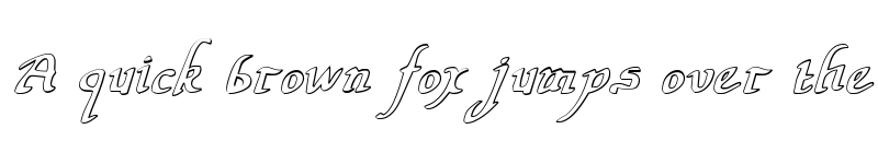 Preview of Valley Forge Outline Italic Italic font