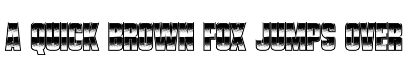 Preview of Vanchrome Clear font