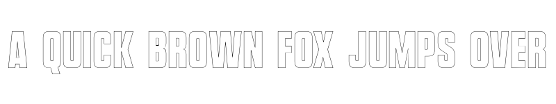 Preview of Vanchrome Edge font