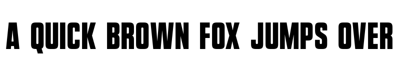 Preview of Vanchrome Front font