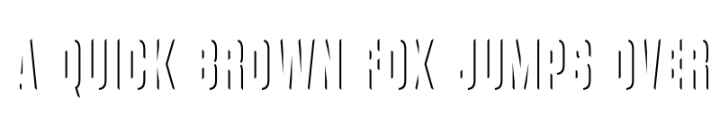 Preview of Vanchrome Right font