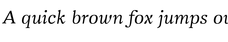 Preview of Vanio Trial Italic font