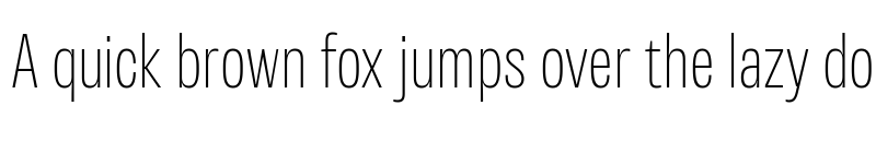 Preview of Variera Demo Thin font