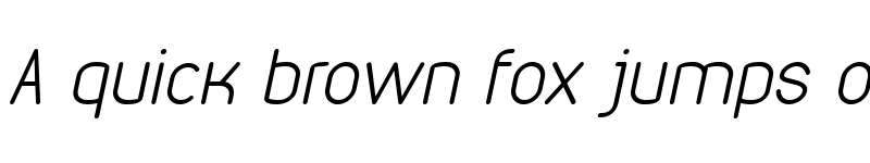 Preview of VDS Thin Italic font