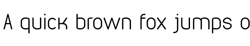 Preview of VDS Thin font