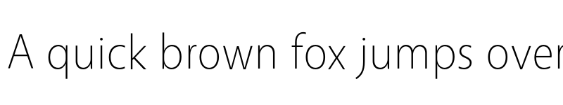 Preview of Vegur Light font