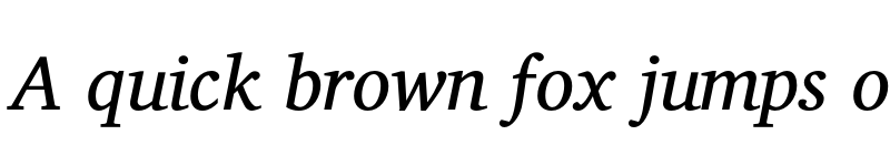 Preview of Veleka Italic font