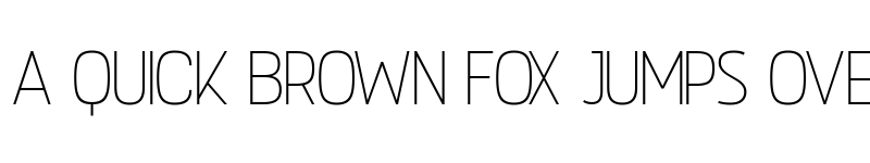 Preview of Verticon Thin font