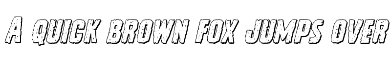 Preview of Vicious Hunger 3D Italic Italic font