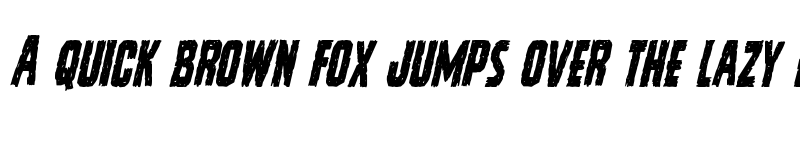 Preview of Vicious Hunger Condensed Italic Condensed  Italic font