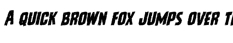 Preview of Vicious Hunger Rotalic Italic font