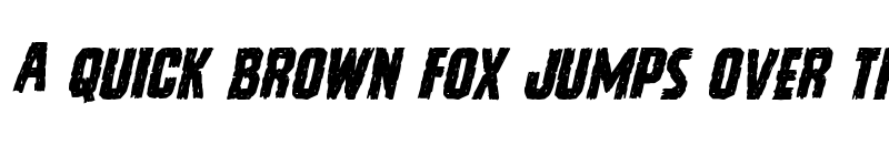 Preview of Vicious Hunger Staggered Italic Italic font